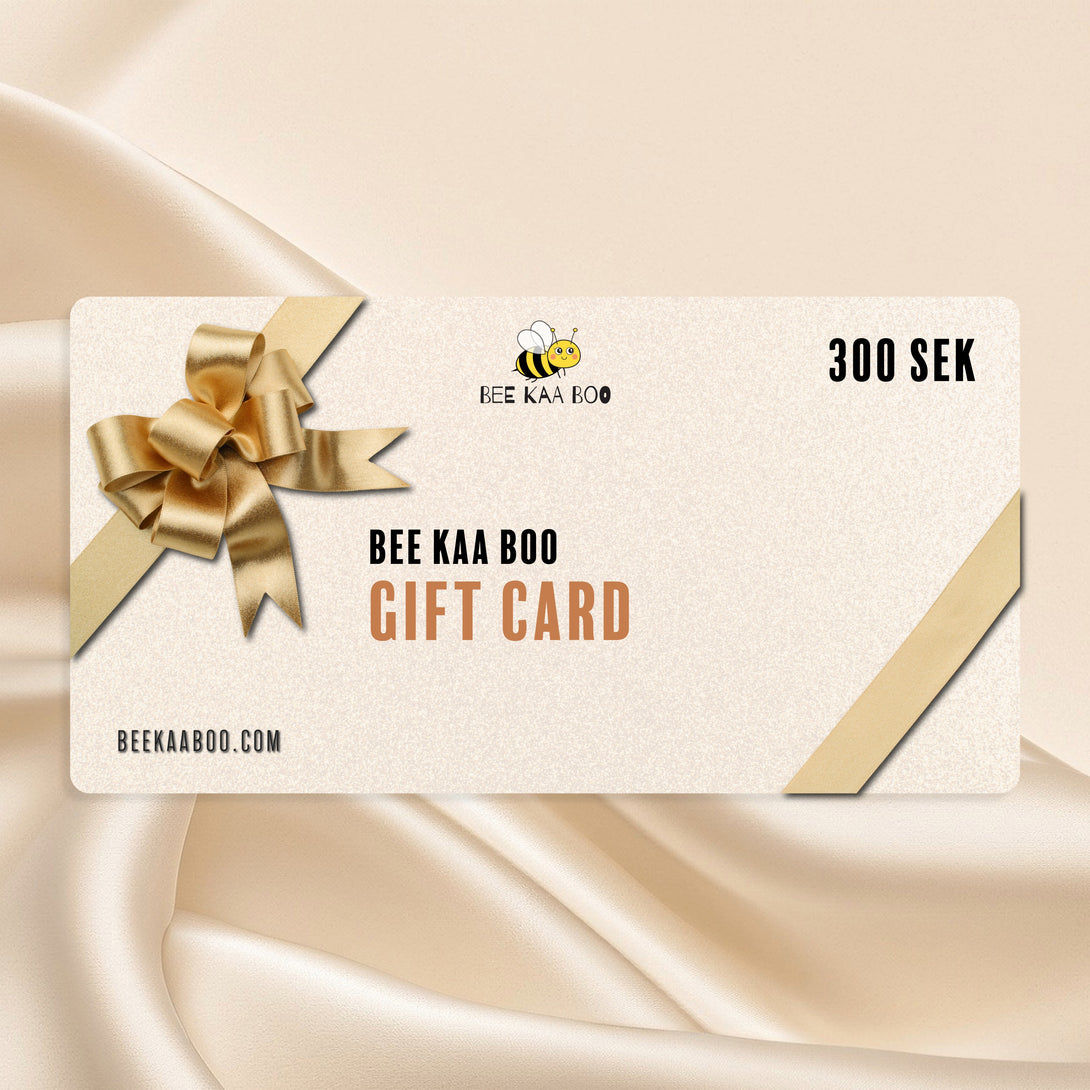 BEE KAA BOO Gift Card 300 SEK – Digital present for baby showers and birthdays – beekaaboo.com