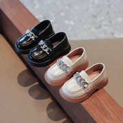 Elegant soft baby shoes available in black and beige with Velcro closure for easy wear – beekaaboo.com