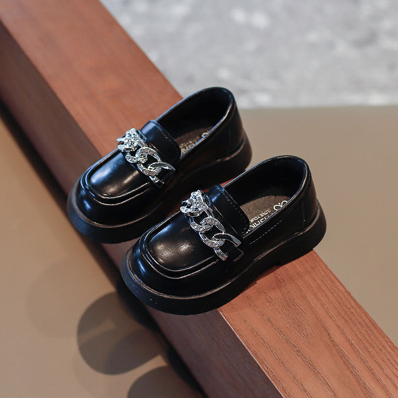 Stylish black soft baby shoes with Velcro closure, perfect for everyday wear – beekaaboo.com