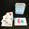 Alphabet learning flash cards for kids with colorful letters A–Z – waterproof and safe – beekaaboo.com