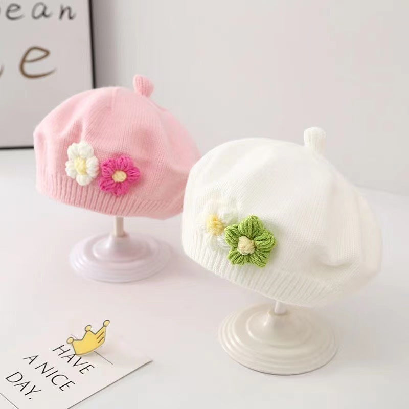 Group view of soft baby berets in multiple colors – stylish winter hats – beekaaboo.com