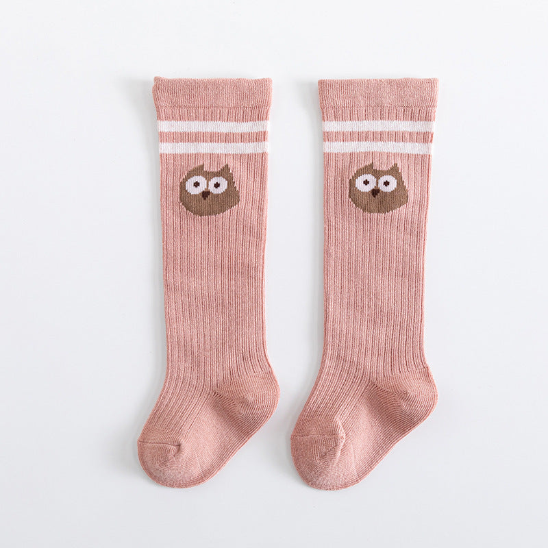 Pink combed cotton baby socks – breathable and adorable – beekaaboo.com