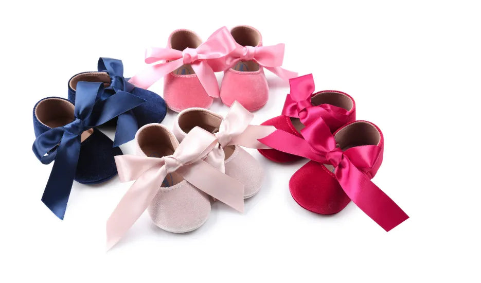 Ribbon Baby Princess Shoes - All colors - beekaaboo.com