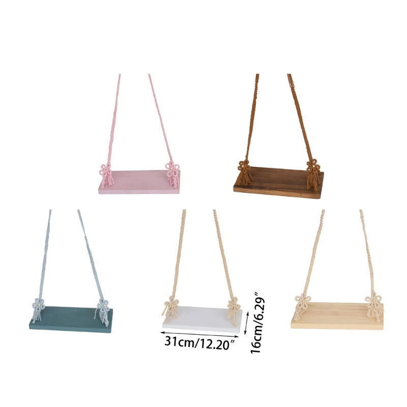 Children’s photography swing prop in different colors – suspended setup for studio baby shoots – beekaaboo.com