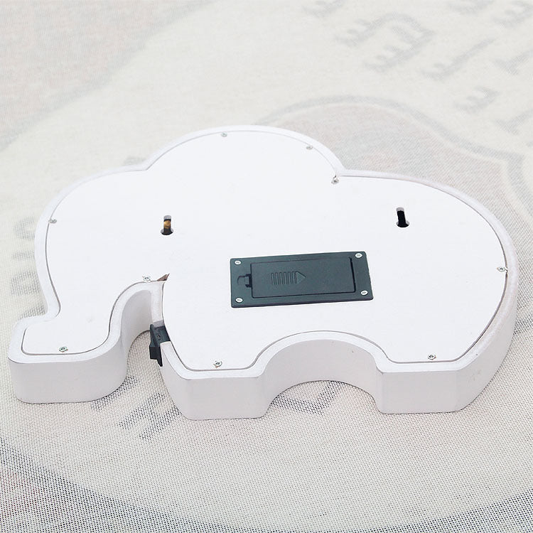 Backside view of Baby Elephant LED Night Light – Battery Operated | beekaaboo.com