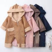 BEE KAA BOO fleece lined hooded baby jumpsuit main product view