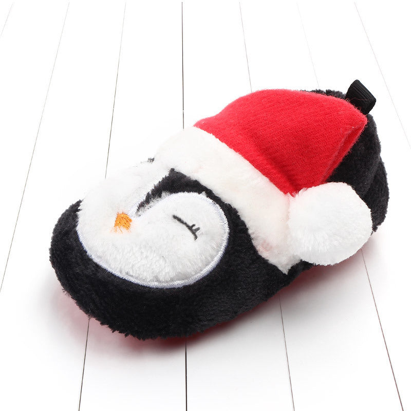 Holiday toddler shoes set – Santa and Penguin gift pair – beekaaboo.com