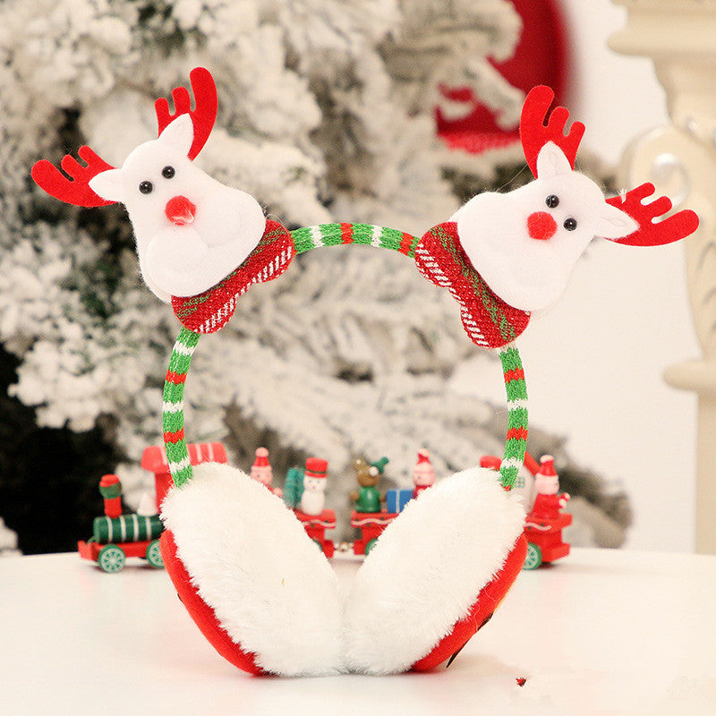 Reindeer Christmas Headband Earmuffs for Holiday Fun – beekaaboo.com