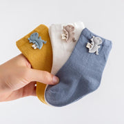 Cartoon socks 3 pack for babies and toddlers