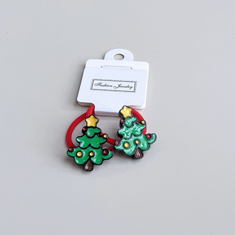Christmas Tree Hair Ties for Kids – Cute Holiday Hair Accessories | beekaaboo.com