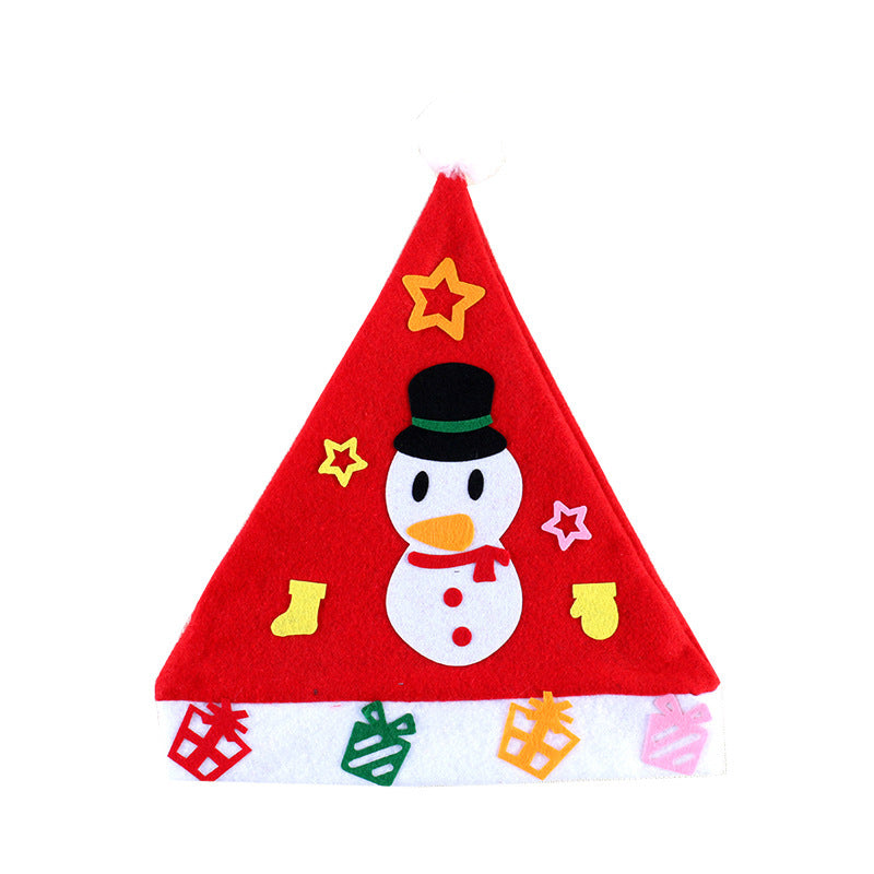 DIY Felt Christmas Hat – Snowman Design for Kids-beekaaboo.com