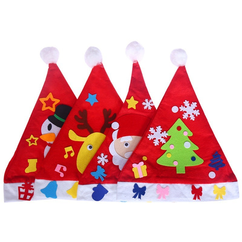 Set of 4 DIY Felt Christmas Hats – Fun Kids Craft Activity beekaaboo.com