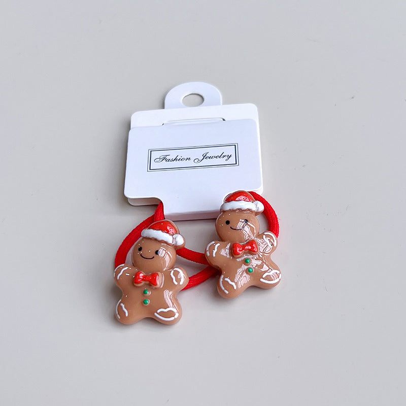 Gingerbread Hair Ties – Adorable Christmas Hair Accessories for Girls | beekaaboo.com