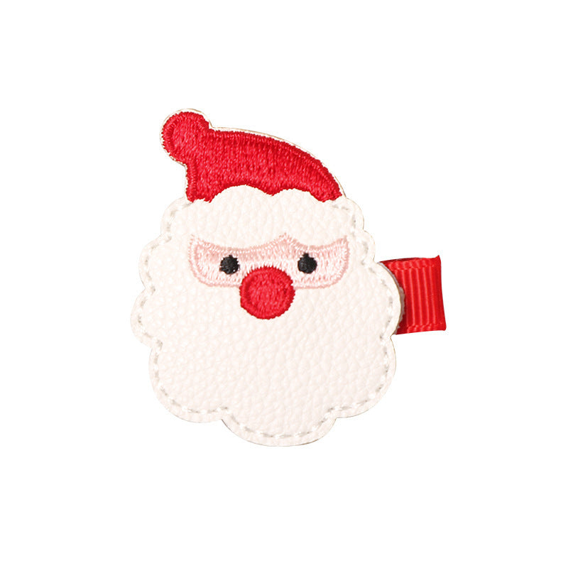 Santa Claus head hairpin Christmas accessory | BeeKaaBoo.com